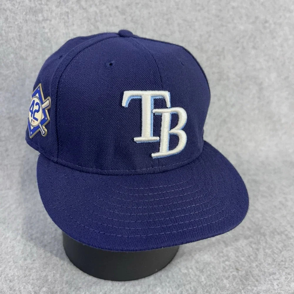 Jackie Robinson Tampa Bay Rays On-Field Hat Cap Size 7 1/4 New Era 42 Patch
